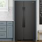 Whirlpool 22 Cu. Ft. Side-by-Side Refrigerator with Hidden Hinges in Black, , large