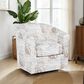 Linon Home Decor Bonnie Swivel Club Chair in Sea Swirl, , large