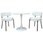 Hearth and Haven Side Chair with White Cushion in Black (Set of 2), , large