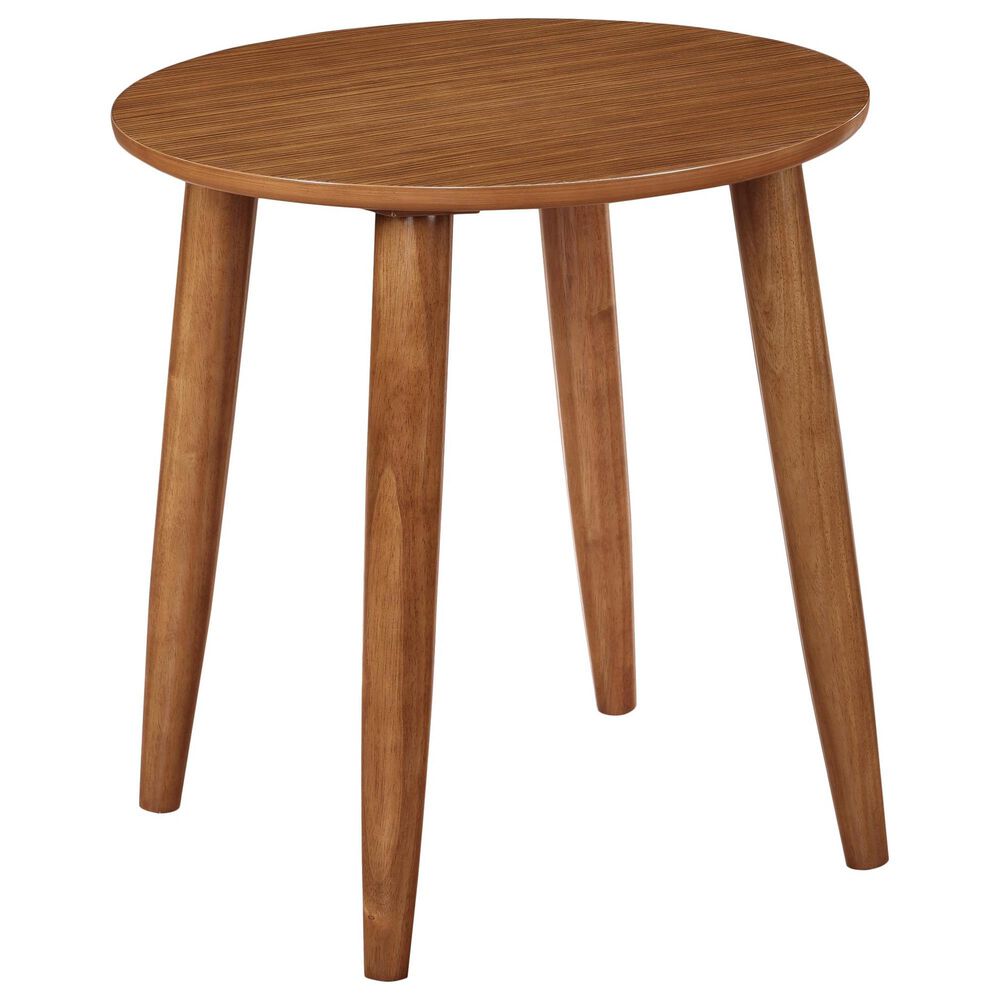 Boraam Industries Varberg Side Table in Rich Walnut, , large