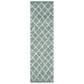 Safavieh Dallas Shag SGD258C-210 2"3" x 10" Seafoam/Ivory Runner, , large