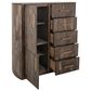 Fallridge Balam 5-Drawer Gentleman Chest in Stained Black, , large