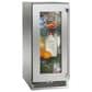 Perlick Signature 15" Outdoor Built-In Undercounter Beverage Center with Left Hinge Glass Door in Stainless Steel, , large