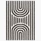 Surya Birmingham 6"7" x 9" Ivory and Black Area Rug, , large