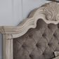 Millenium Bruchandi California King Upholstered Panel Bed in Antiqued White, , large