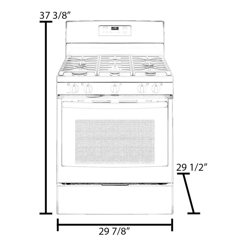 Cafe 30&quot; Slide-IN Front Control Dual-Fuel Double Oven with Convection Range in Matte White with Brushed Bronze Handle, , large
