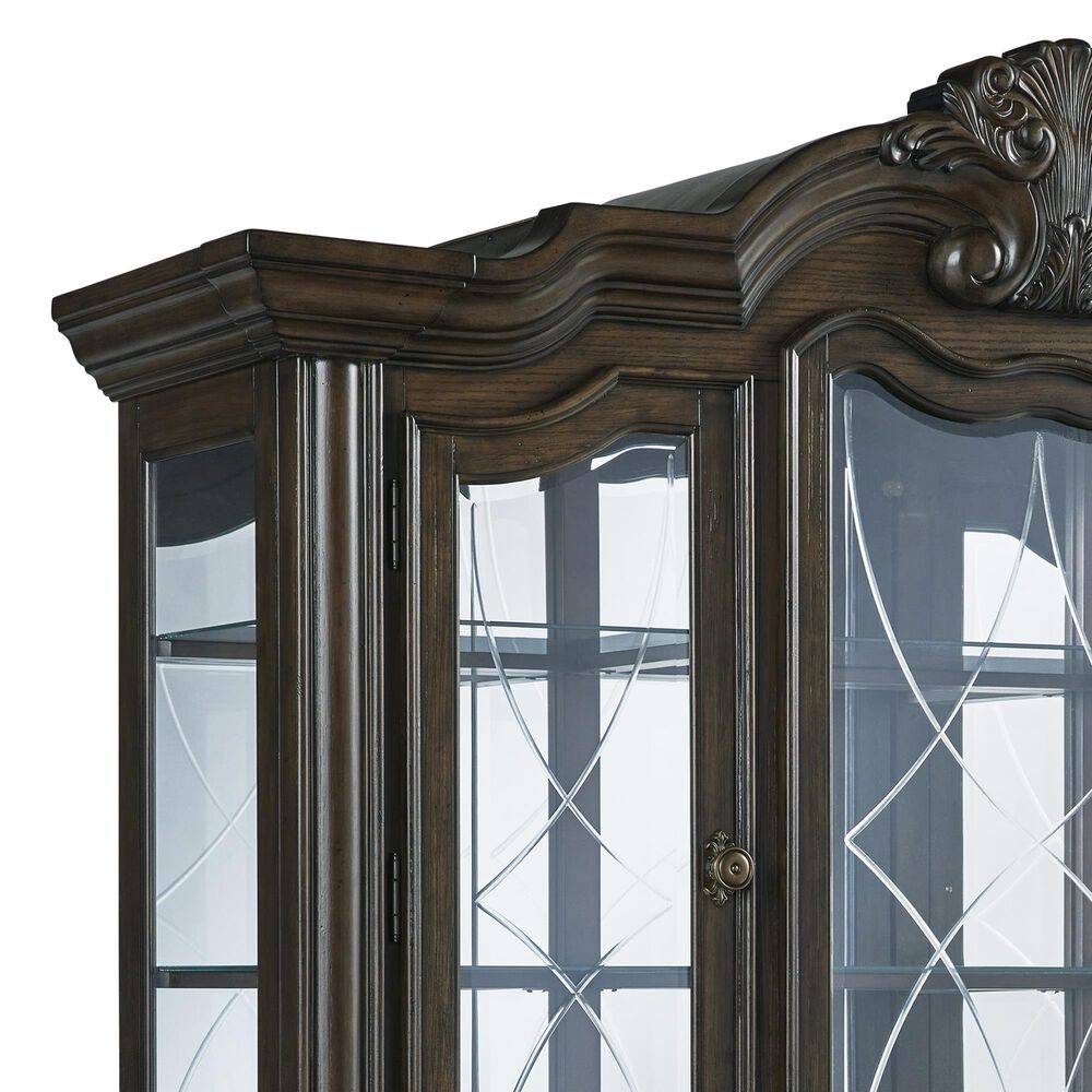 Millenium Maylee Dining Buffet with Hutch in Dark Brown, , large