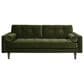 Jennifer Taylor Home Nicholas Stationary Sofa in Olive Green Velvet, , large