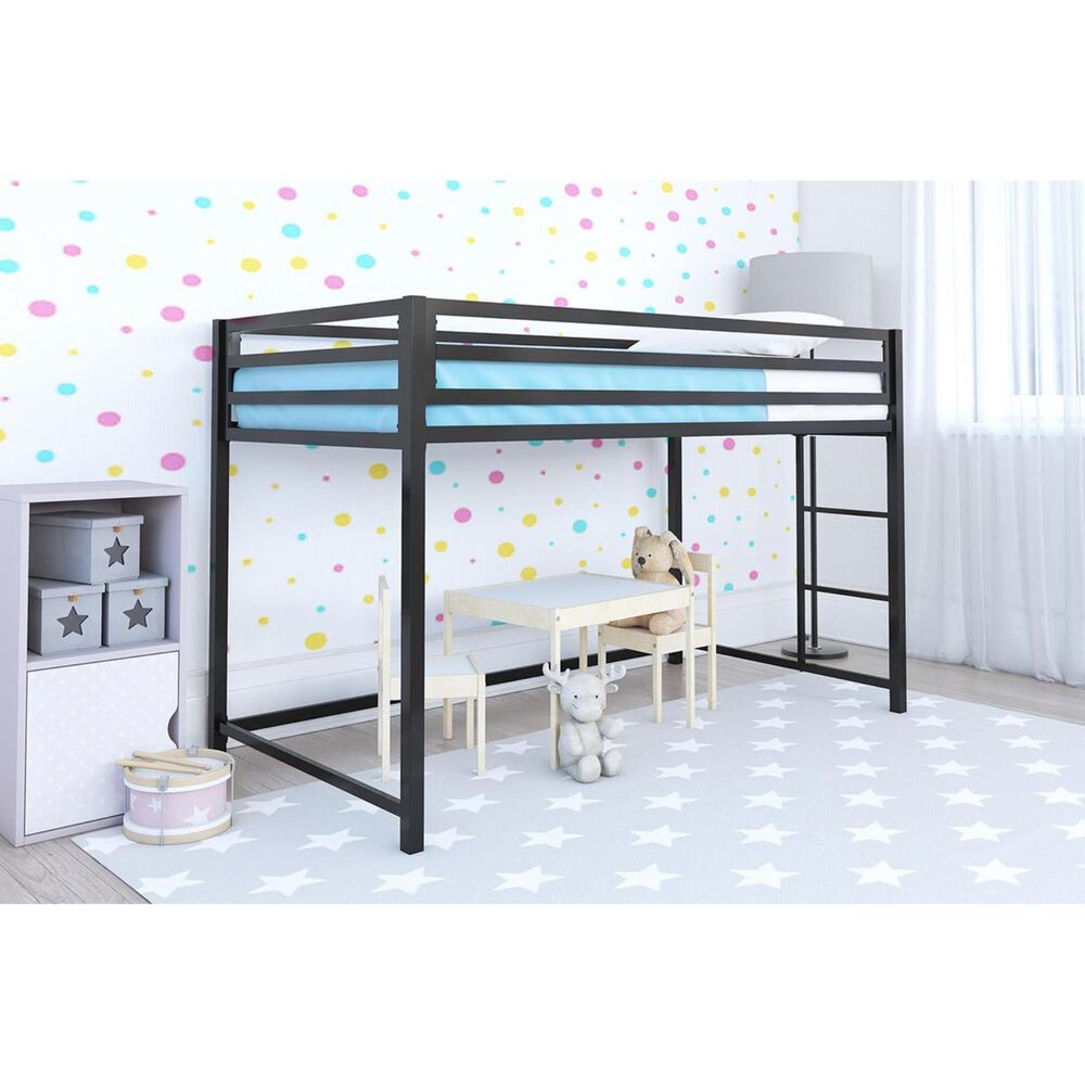 DHP Mabel Junior Loft Bed in Black, , large
