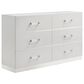New Heritage Europa 6-Drawer Dresser in White, , large