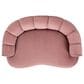 Jennifer Taylor Home Halle 35.5" Rolled-Arm Dog Bed with Channel-Tufted Back in Ash Rose Pink, , large
