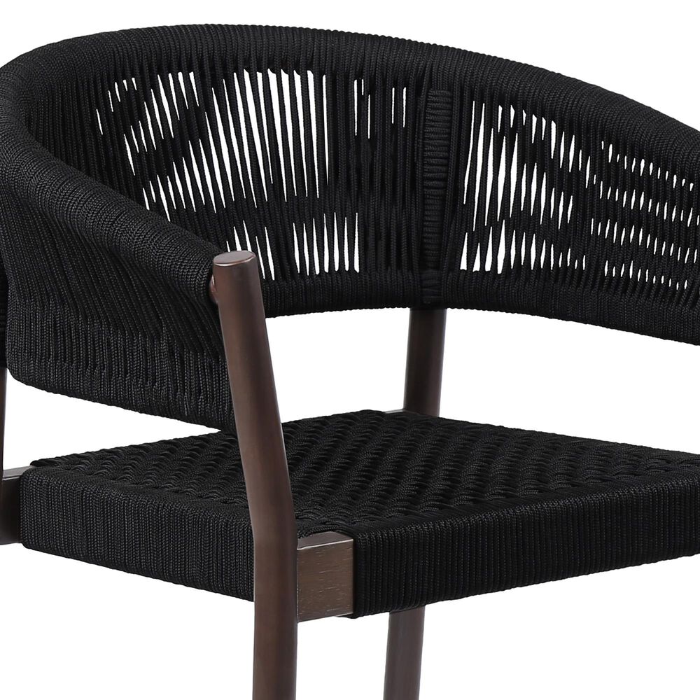 Blue River Doris Patio Dining Chair in Dark Eucalyptus and Black &#40;Set of 2&#41;, , large