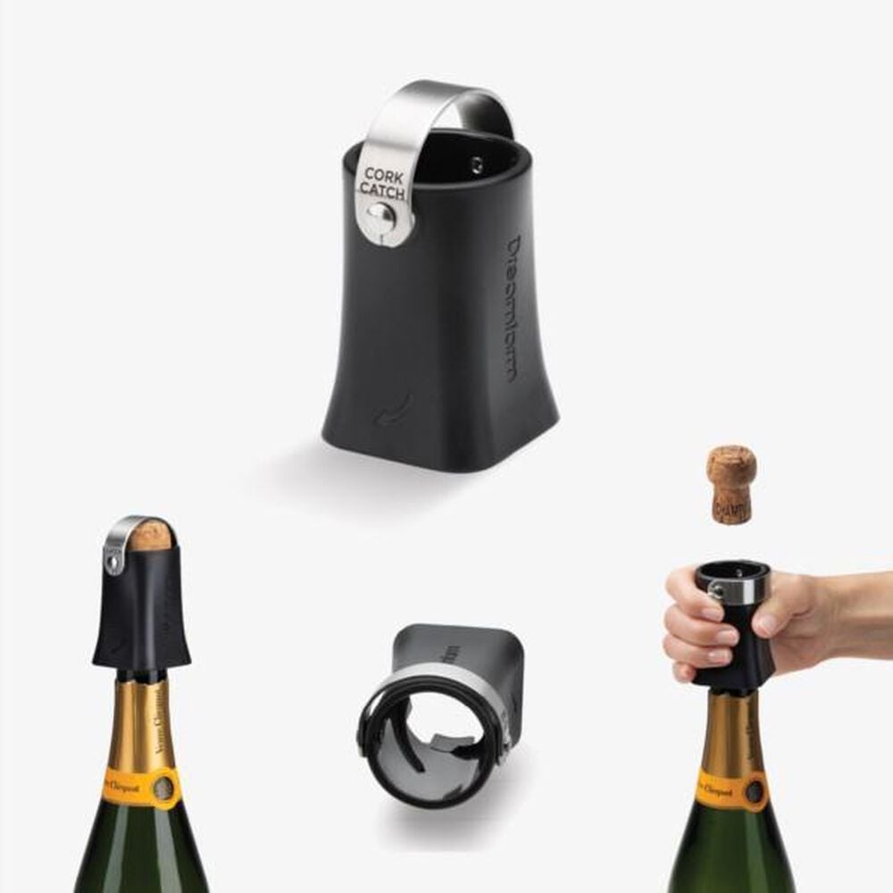 Dreamfarm Champop Bottle Opener in Black and Stainless Steel, , large
