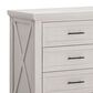 DaVinci Emory Farmhouse 6-Drawer Dresser in White Driftwood, , large