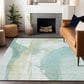 Dalyn Rug Company Ravenna RN7 10" x 14" Teal Area Rug, , large