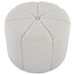 LumiSource Daisy Upholstered Ottoman in White, , large