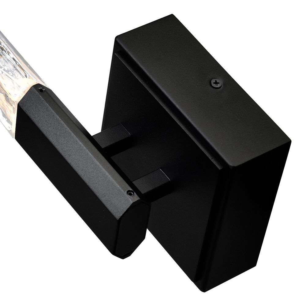 CWI Lighting Greta 5" Integrated LED Wall Light with Handcrafted Glass in Black, , large