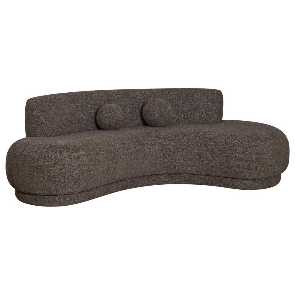 Blue River Oakland Stationary 3-Seater Sofa in Salted Brown Velvet, , large