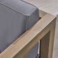 Hearth and Haven Brava Outdoor Club Chair with Dark Gray Cushion in Grey, , large