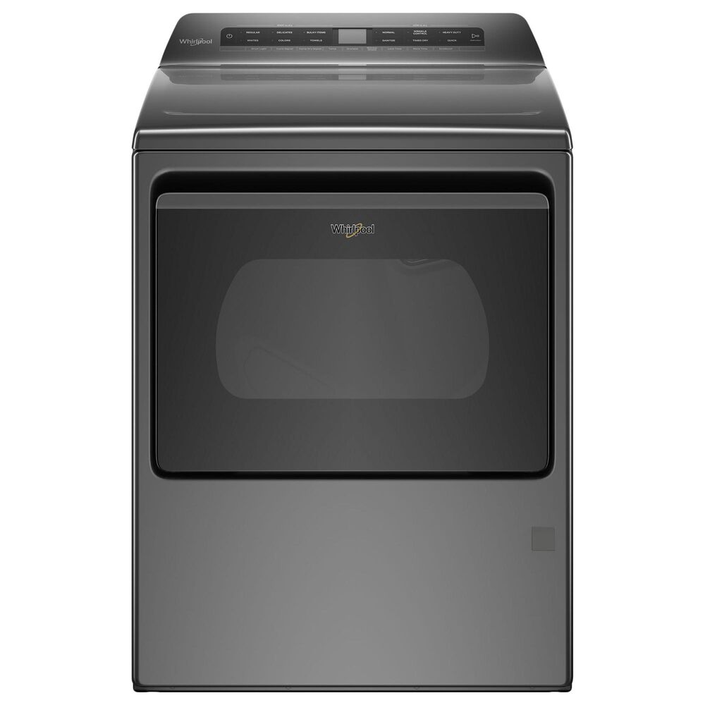 Whirlpool 4.7 Cu. Ft. Top Load Washer and 7.4 Cu. Ft. Gas Dryer Laundry Pair in Chrome Shadow, , large