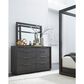 Urban Home Oxford Dresser and Mirror in Basalt Gray, , large