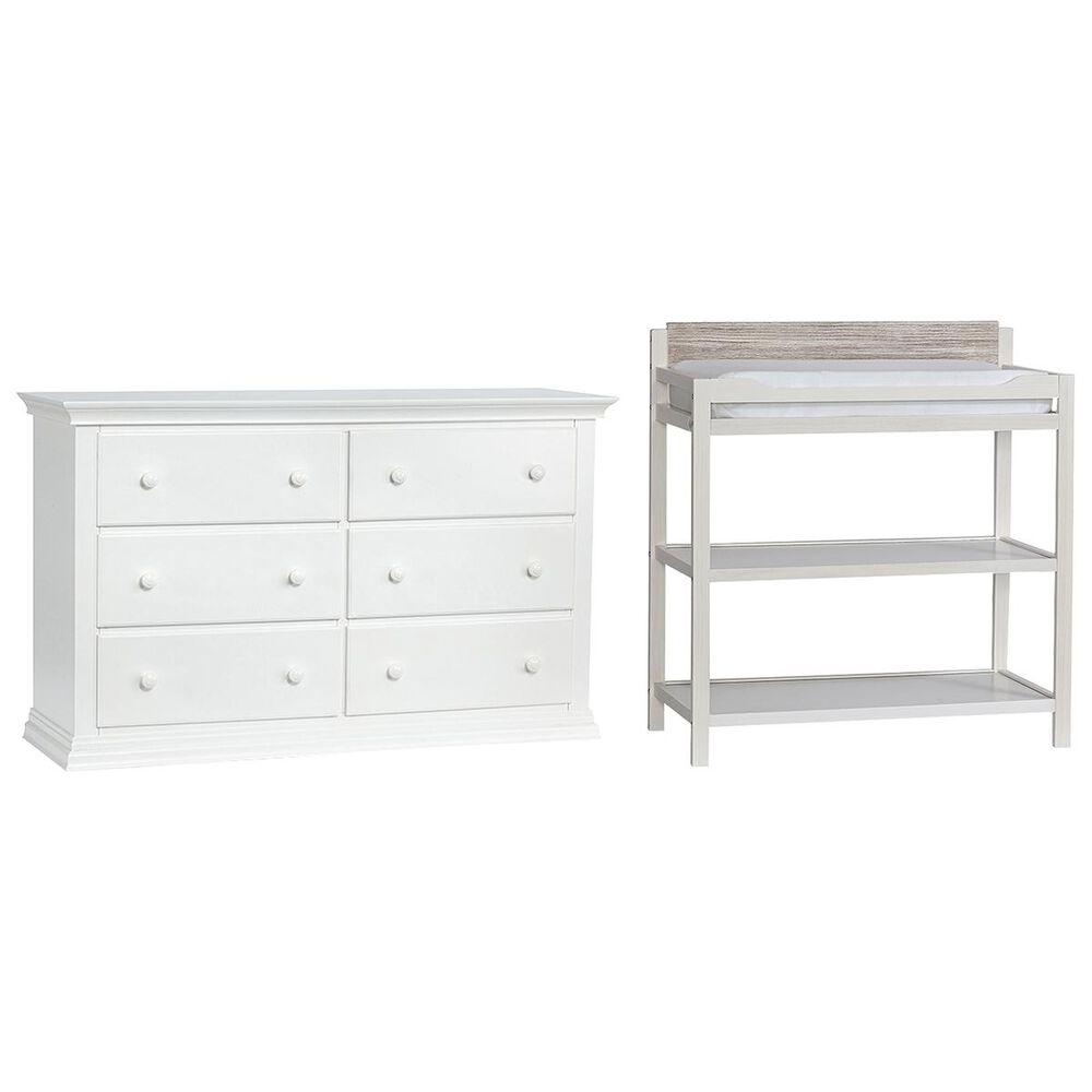 Suite Bebe Hayes Dresser and Changing Top in White and Natural, , large
