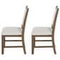 Furniture of America Virex Upholstered Side Chair in Dark Walnut (Set of 2), , large