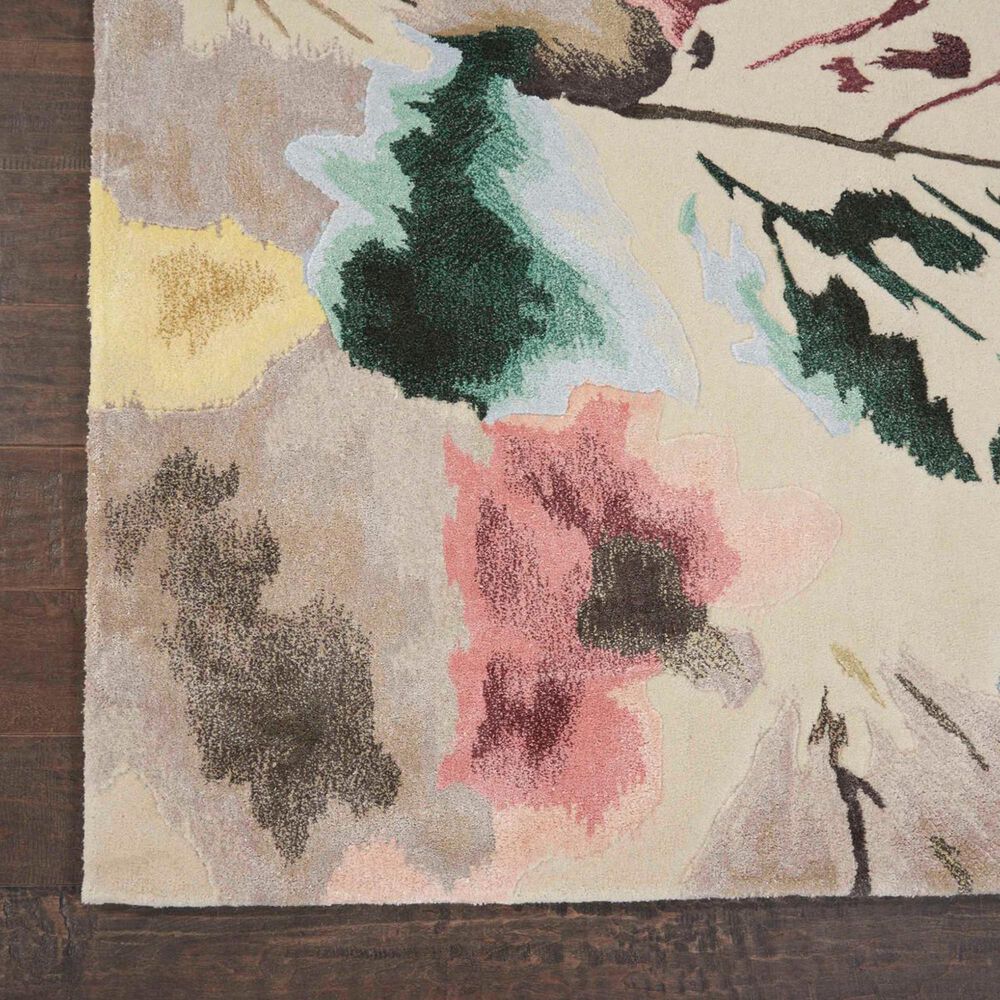 Nourison Prismatic PRS15 7&#39;9&quot; x 9&#39;9&quot; Beige and Multicolor Area Rug, , large