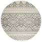 Safavieh Adirondack ADR107B-6R 6" x 6"  Ivory/Silver Round Rug, , large
