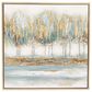 Maple and Jade 39" x 39" Lakeside Canvas Wall Art in Brown, Blue and Yellow, , large
