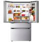 LG 28.6 Cu. Ft 4-Door French Door Refrigerator with Mirror Instaview in PrintProof Stainless Steel, , large
