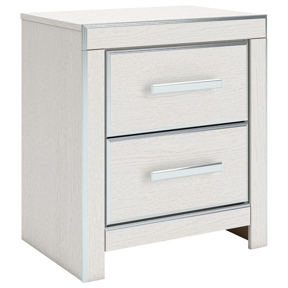 Ashley Zuraleus 4-Piece King Upholstered Platform Bedroom Set in Matte White, , large