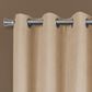 Monarch Specialties 54" x 84" Curtain Panel in Beige (Set of 2), , large