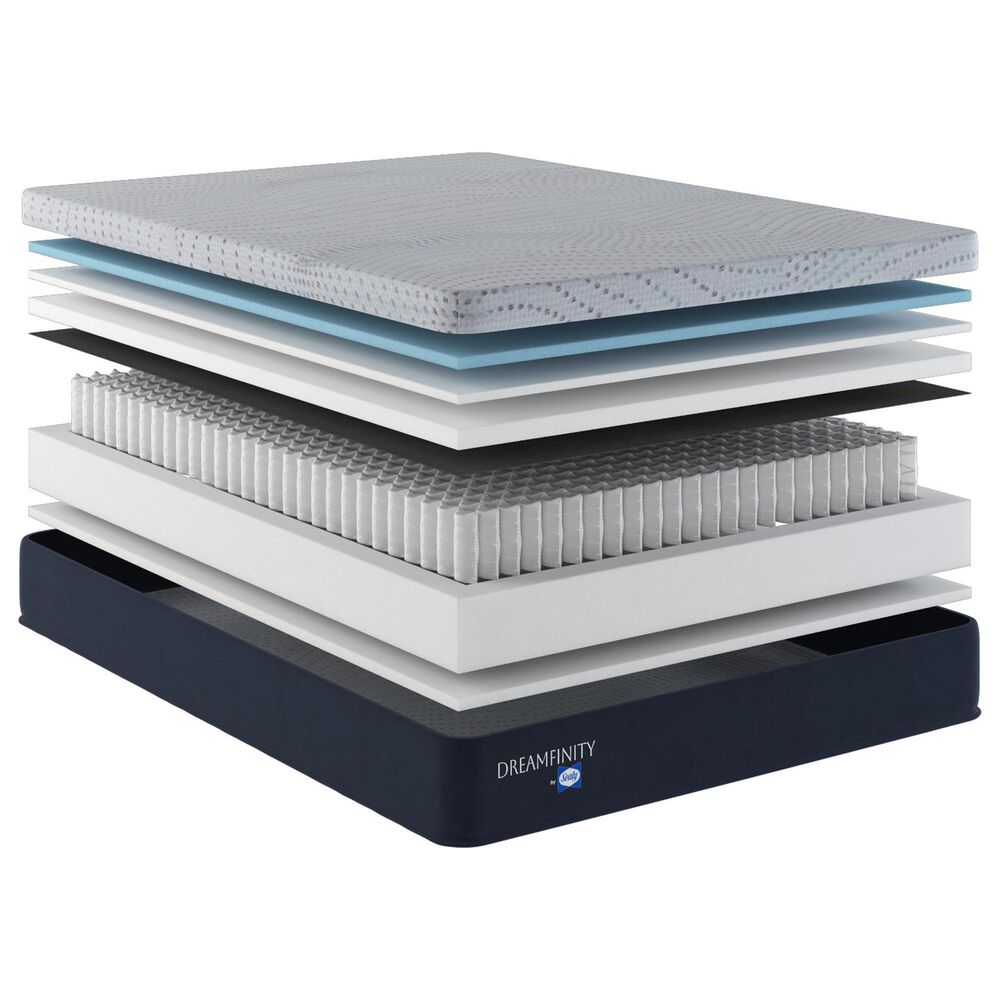 Dreamfinity by Sealy Hybrid 1 Firm King Mattress with Low Profile Box Springs, , large