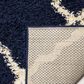 Safavieh Dallas Shag SGD257N-3 3" x 5" Navy/Ivory Area Rug, , large