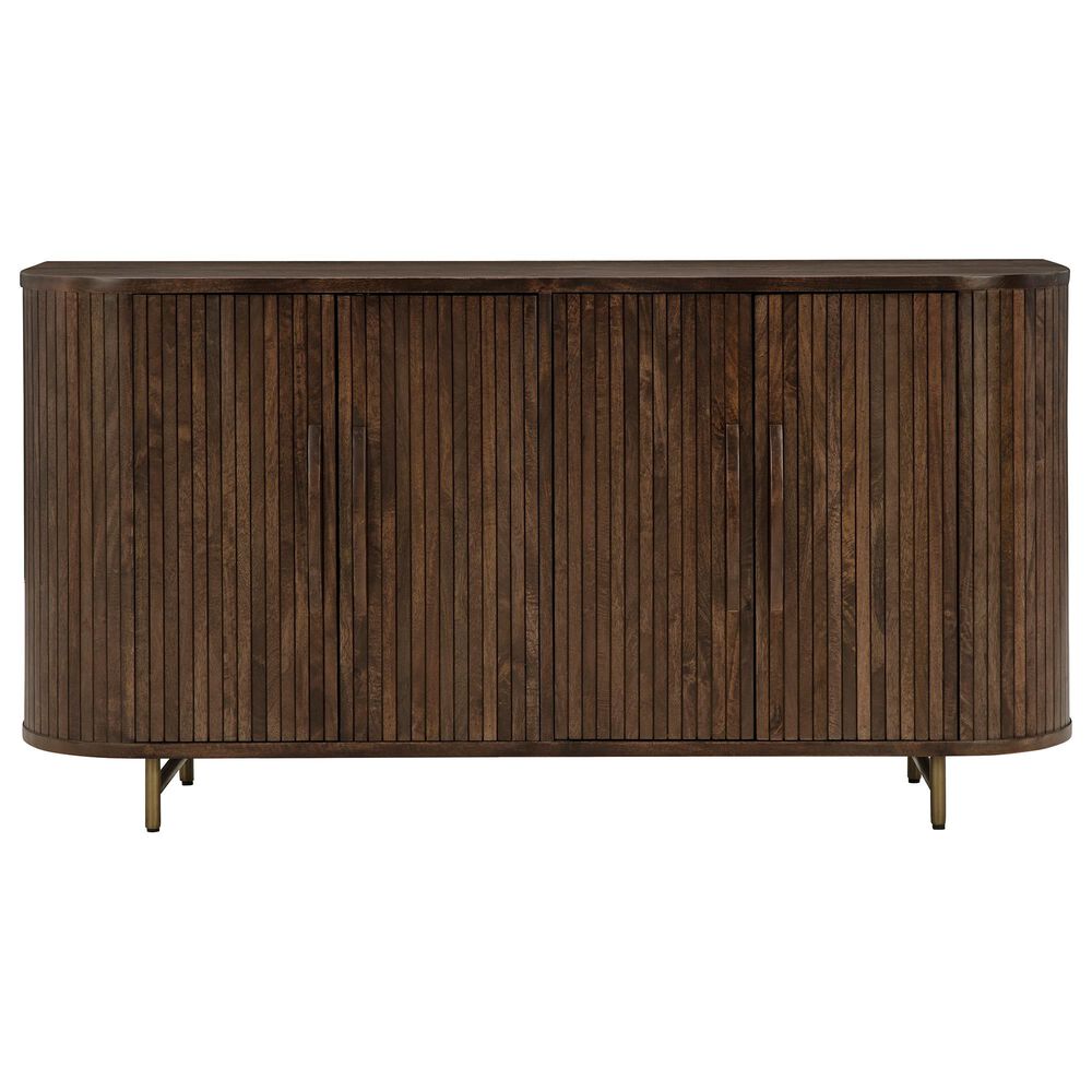 Ashley Amickly 68&quot; Accent Cabinet in Dark Brown, , large