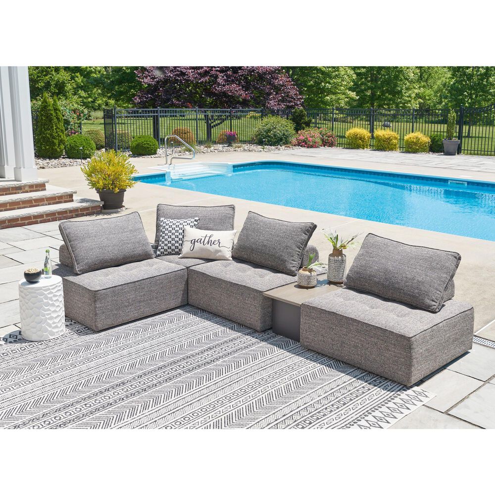 Ashley Bree Zee Patio Lounge Chair in Brown, , large