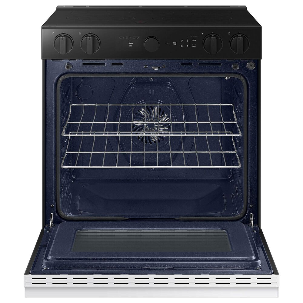 Samsung Bespoke Bespoke 6.3 Cu. Ft. Smart Slide-In Electric Smart Range with 5 Elements in White Glass, , large