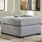 Ashley Lakepoint Oversized Accent Ottoman in Nickel, , large