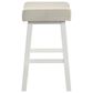 Armen Living Lenon Counter Height Stool in White, , large