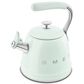 SMEG 2.3L 50"s Style Stovetop Whistling Kettle in Pastel Green, , large
