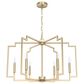 Hunter Zoanne 30" 6-Light Chandelier in Alturas Gold, , large