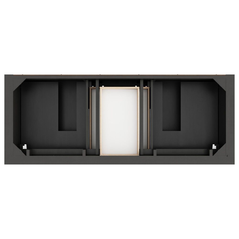 James Martin Vanities Brookfield 60&quot; Double Bathroom Vanity in Black Onyx with 3 cm Victorian Silver Quartz Top and Rectangular Sinks, , large