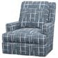 Lexington Furniture Eastwood Swivel Chair in Blue, White and Tan, , large