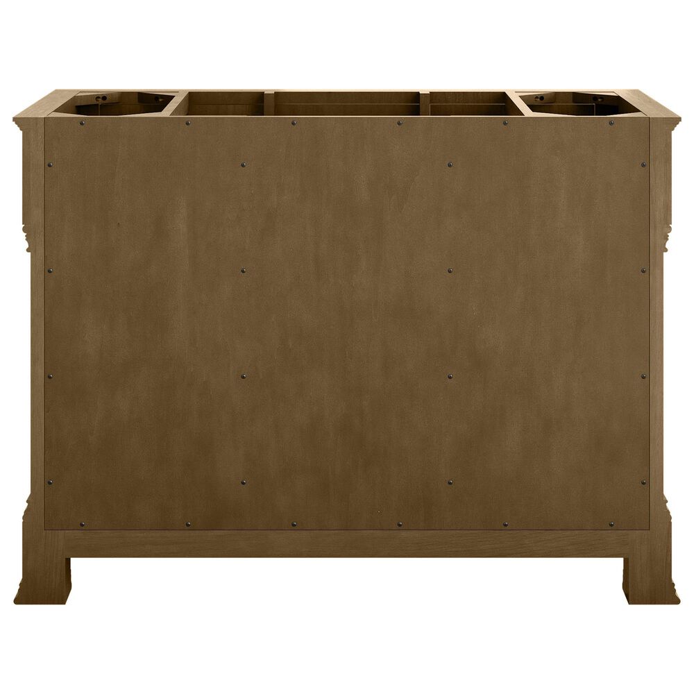 James Martin Vanities Brookfield 48&quot; Single Bathroom Vanity in Honey Oak with 3 cm Victorian Silver Quartz Top and Rectangular Sink, , large