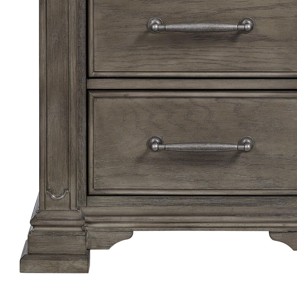 Mayberry Hill Kings Court 3-Drawer Nightstand in Grey, , large