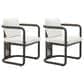 Zuo Modern Ciel Outdoor Dining Chair in Ivory (Set of 2), , large