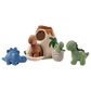 Lambs & Ivy Dino-Might Plush Dinosaur Volcano Play Set in Blue, Gray, Brown and Sage Green, , large