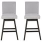 Linon Home Decor Cyrus Swivel Bar Stool in Grey (Set of 2), , large