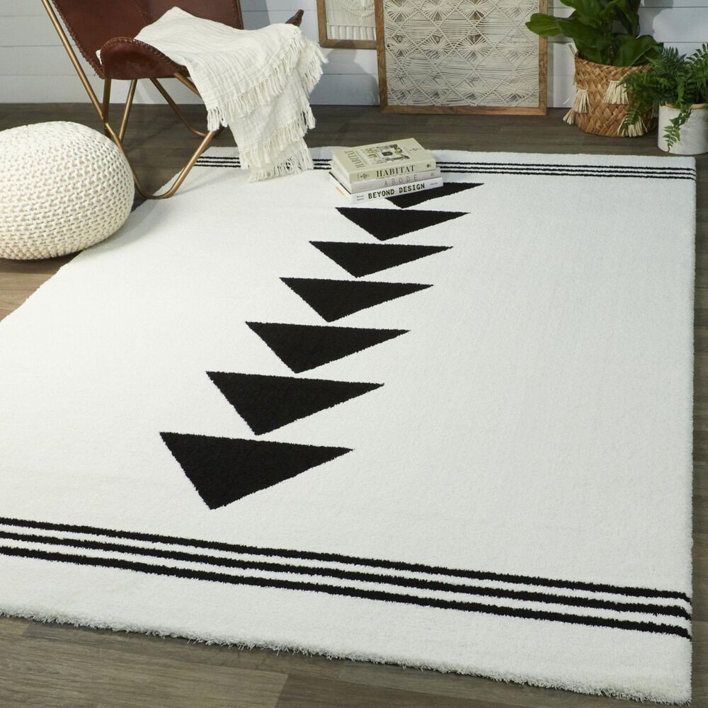 Balta Rugs Everett 5&#39;3&quot; x 7&#39; Black Area Rug, , large